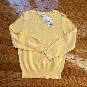 Crewcuts girls Light Yellow Sweater size xs new with tags